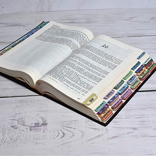 121 Pcs Bible Index Tabs New & Old Testament Matte Laminated Floral Design