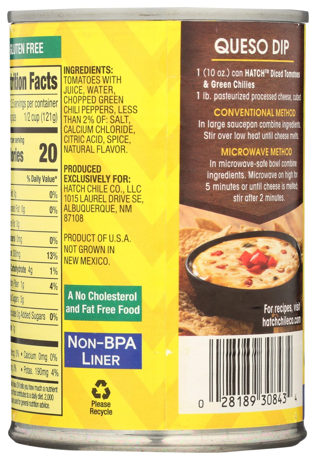 HATCH GREEN CHILI DICE TMO – Case of 12