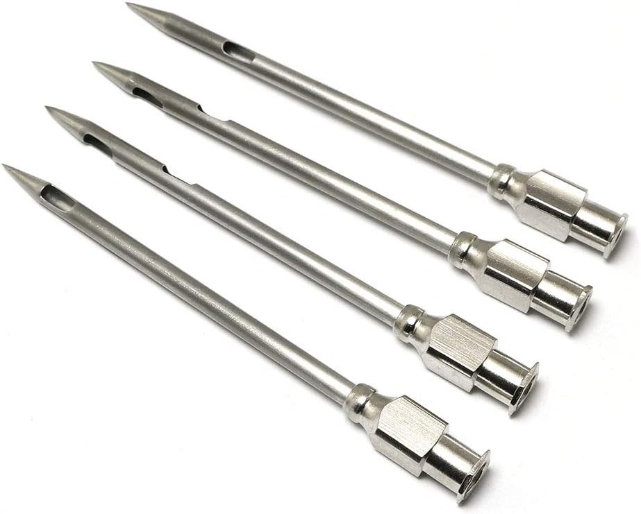 4pcs Injector Needle for Barbecue, Stainless Steel Marinade Turkey BBQ Meat…