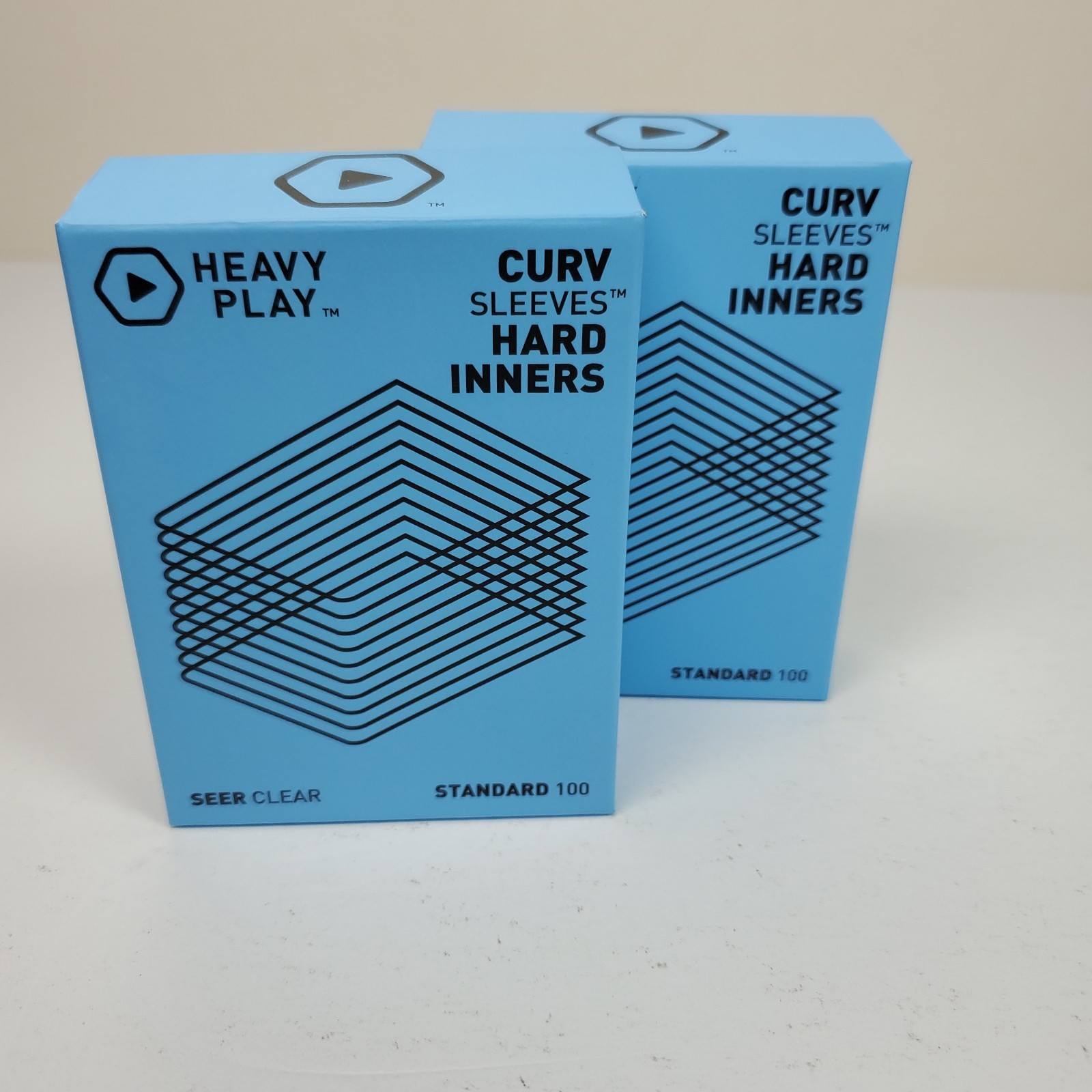 Heavy Play_ Curv Sleeves Hard Inners – Standard 100 Clear Perfect Fit Lot of 2