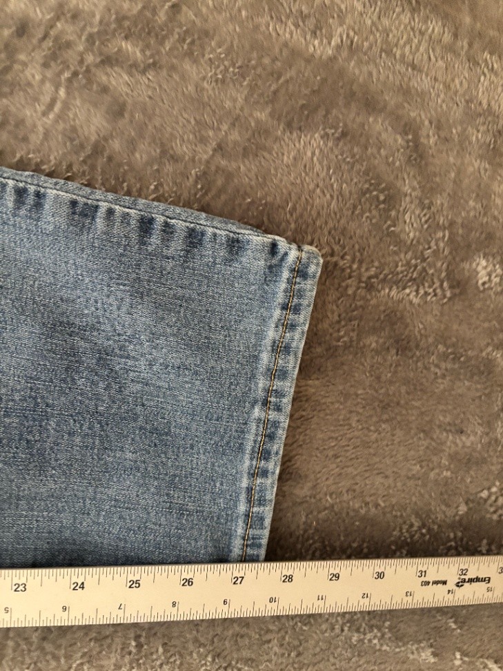Lee Women’s Relaxed Straight Leg Jeans Medium Wash High Rise Blue Denim 29×27