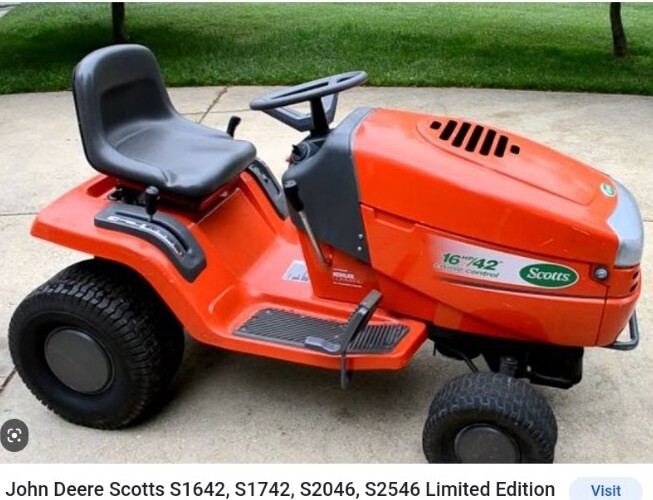 JOHN DEERE SCOTTS s1642 s1742 s2046 OPERATORS MAINTENANCE PDF MANUAL 72pgs