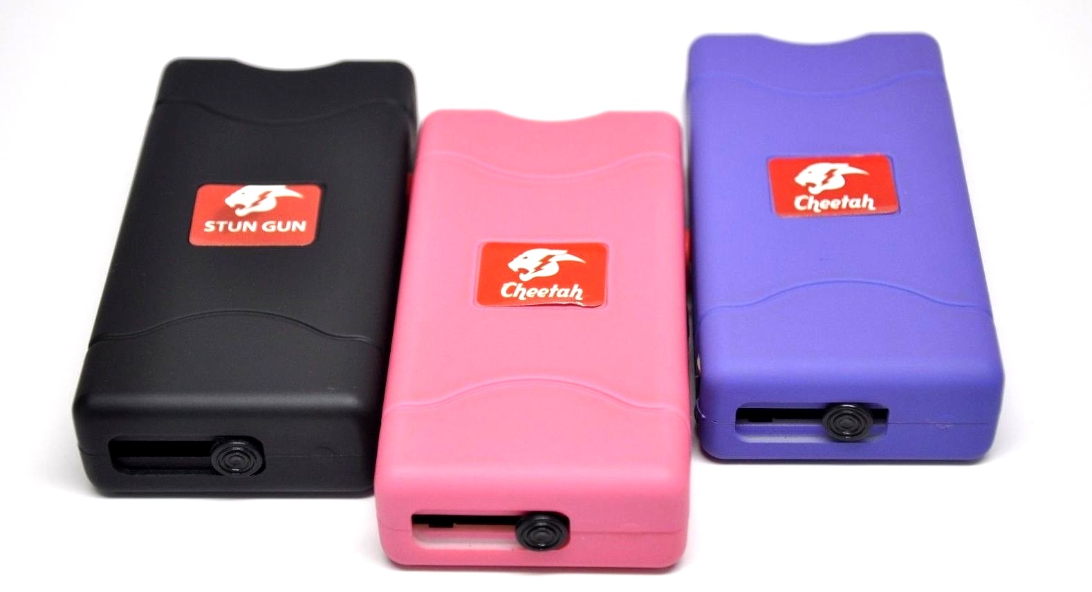 (12) Cheetah Stun Gun 10 Mil Volts W/ LED Light 3 Colors Mix – Wholesale Lot