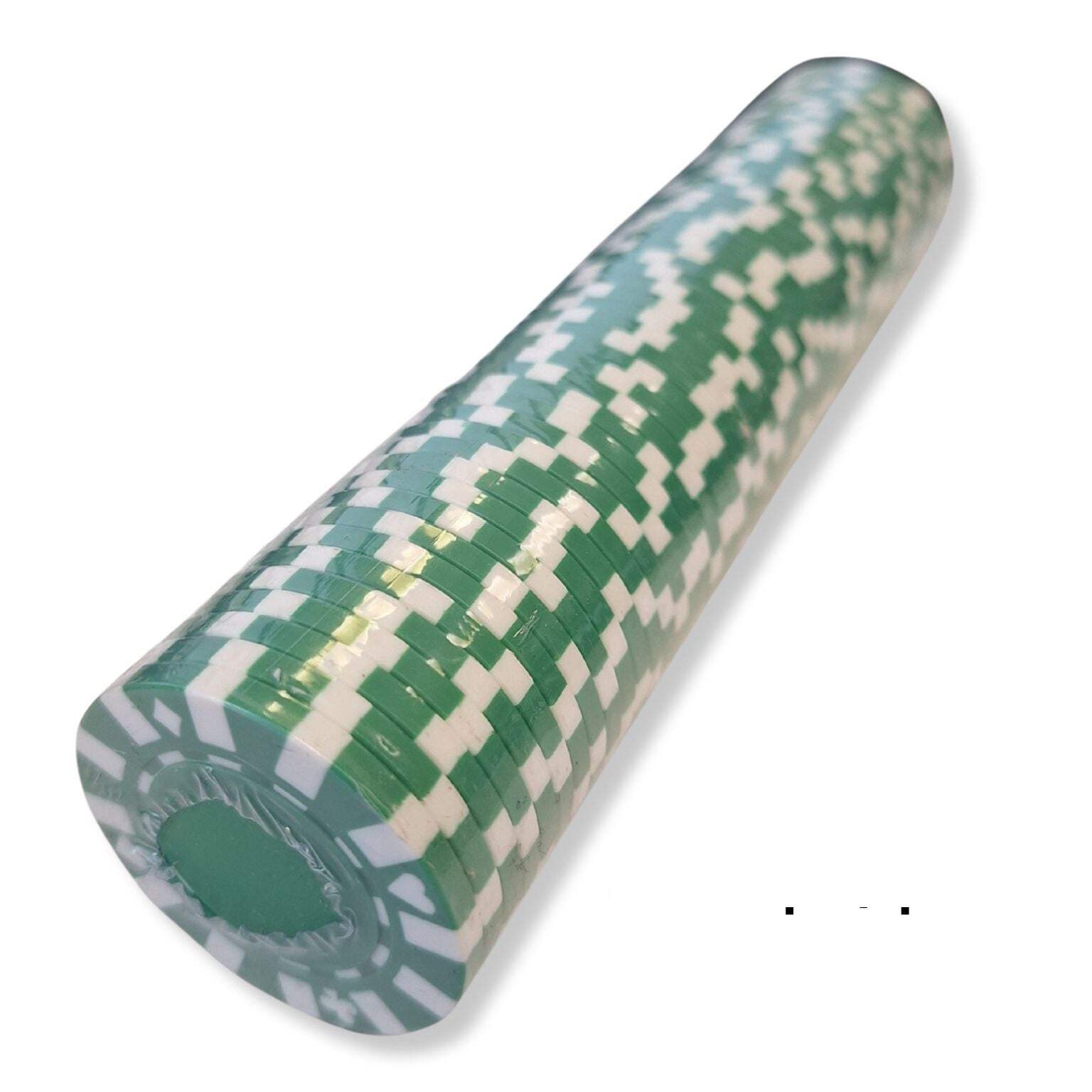 50x STAR Green Poker Chips Set Professional Casino Style Game Tokens
