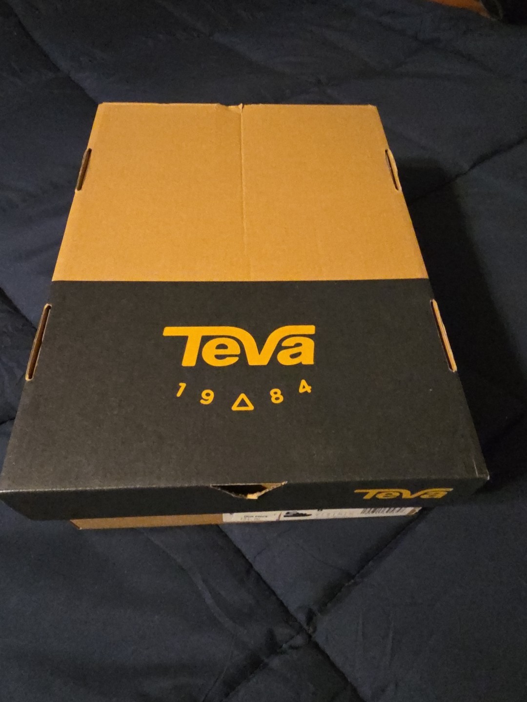 Teva Shoe Box Womens Sandals Platform Mevia Black Sz 8 No Shoes