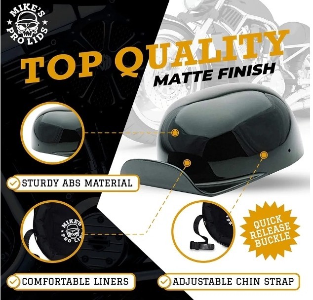 Mikes Pro Lids Motorcycle Helmet Harsh Bill Doughboy 2.0