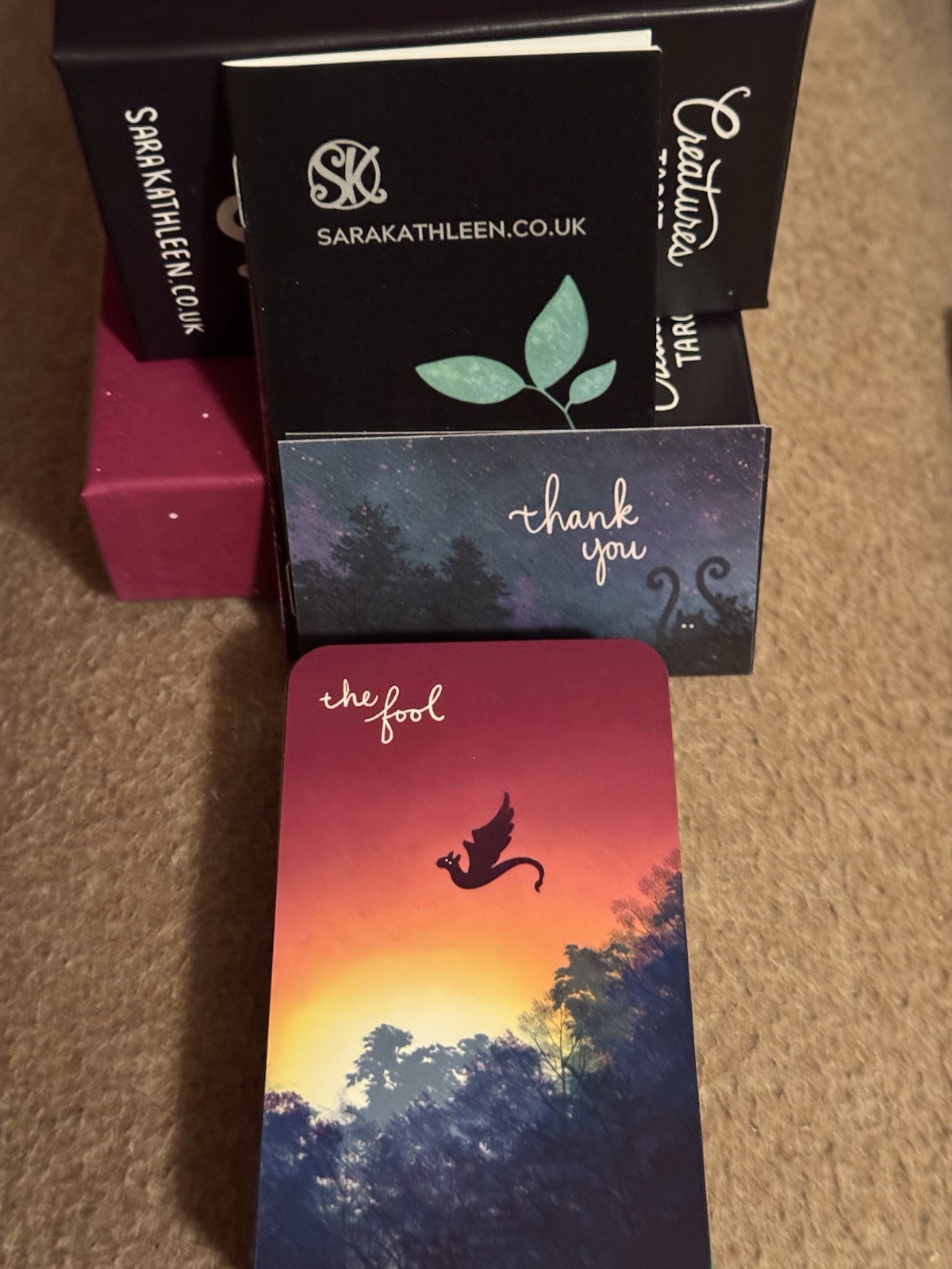 Creatures Tarot By Sara Kathleen. 1st Edition. Kickstarter Edition.