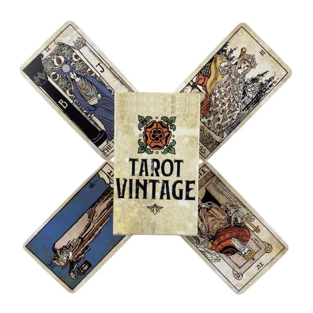 Vintage Tarot Cards 78 Deck | Rider Oracle, Divination, English, Playing Games