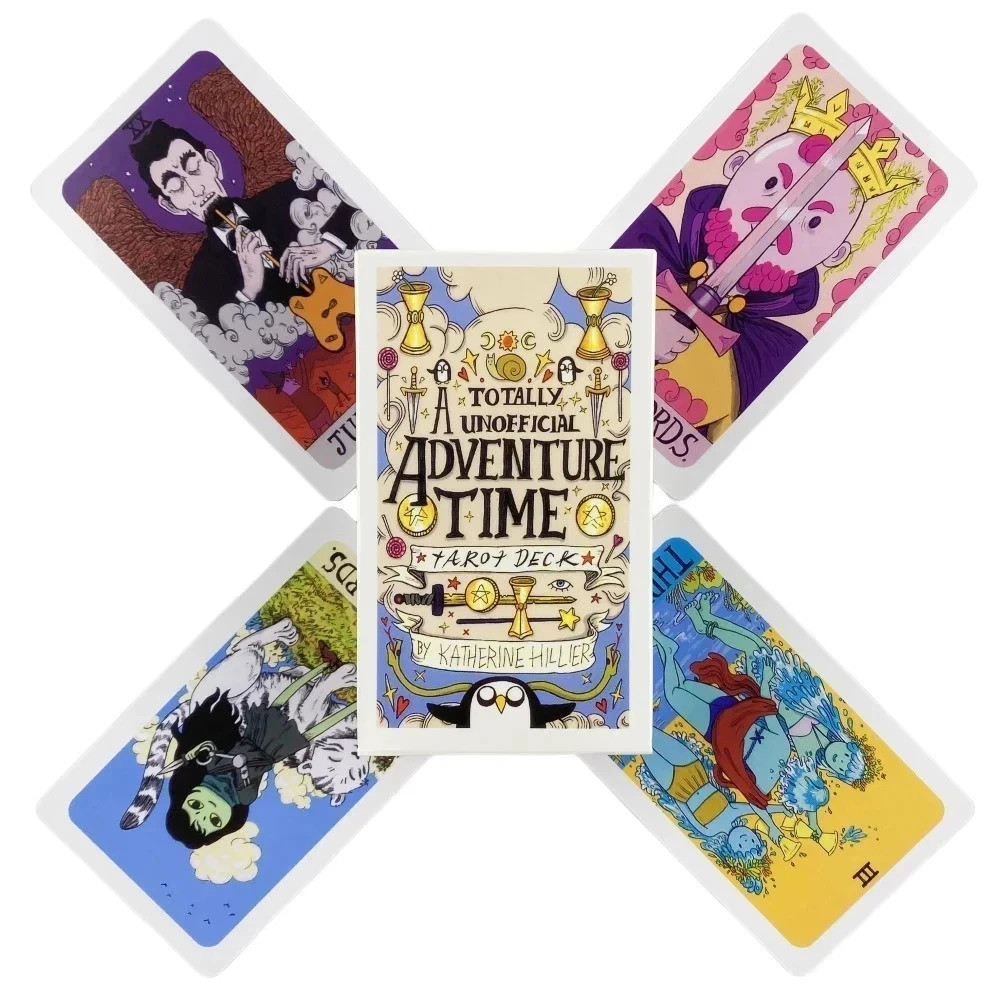 Adventure Time Tarot Cards 78 Deck English Oracle Divination Board Game-USA