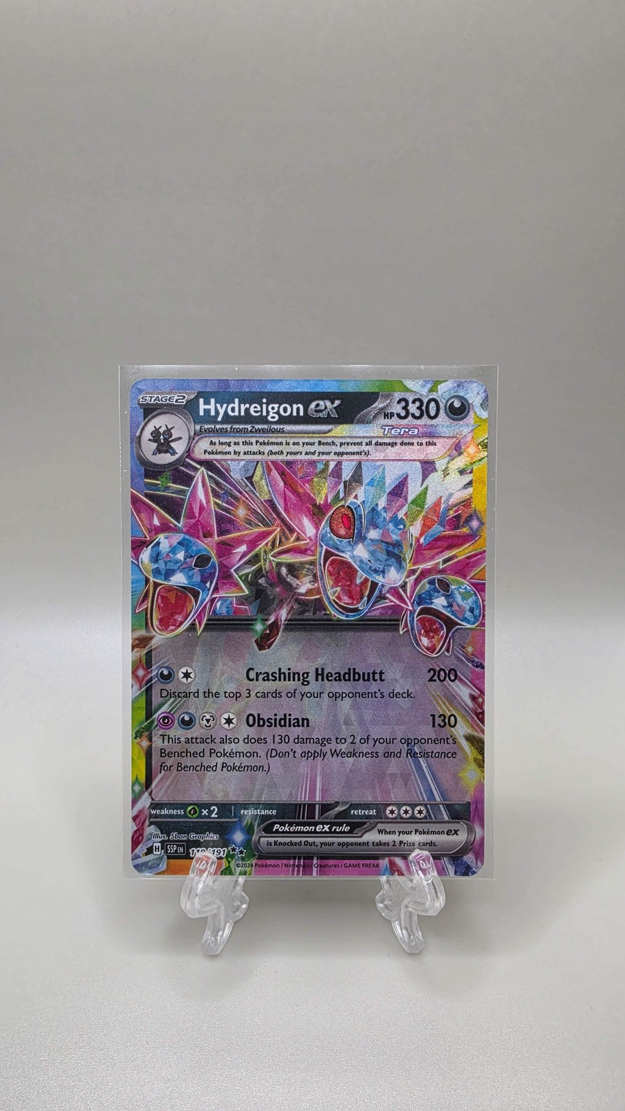 Pokémon TCG Hydreigon Ex Surging Sparks English