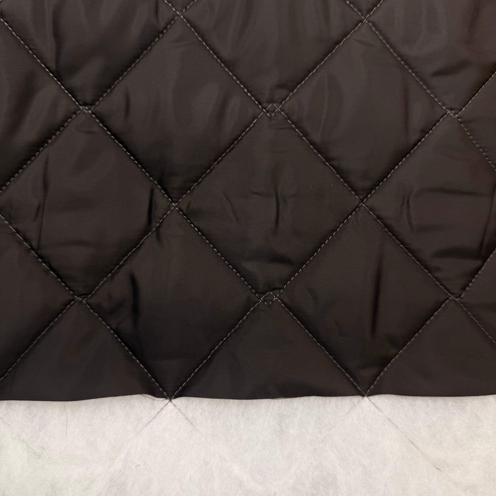 Dark Brown Double Sided Padded Quilted Material Fabric With White Back | SALEXM4