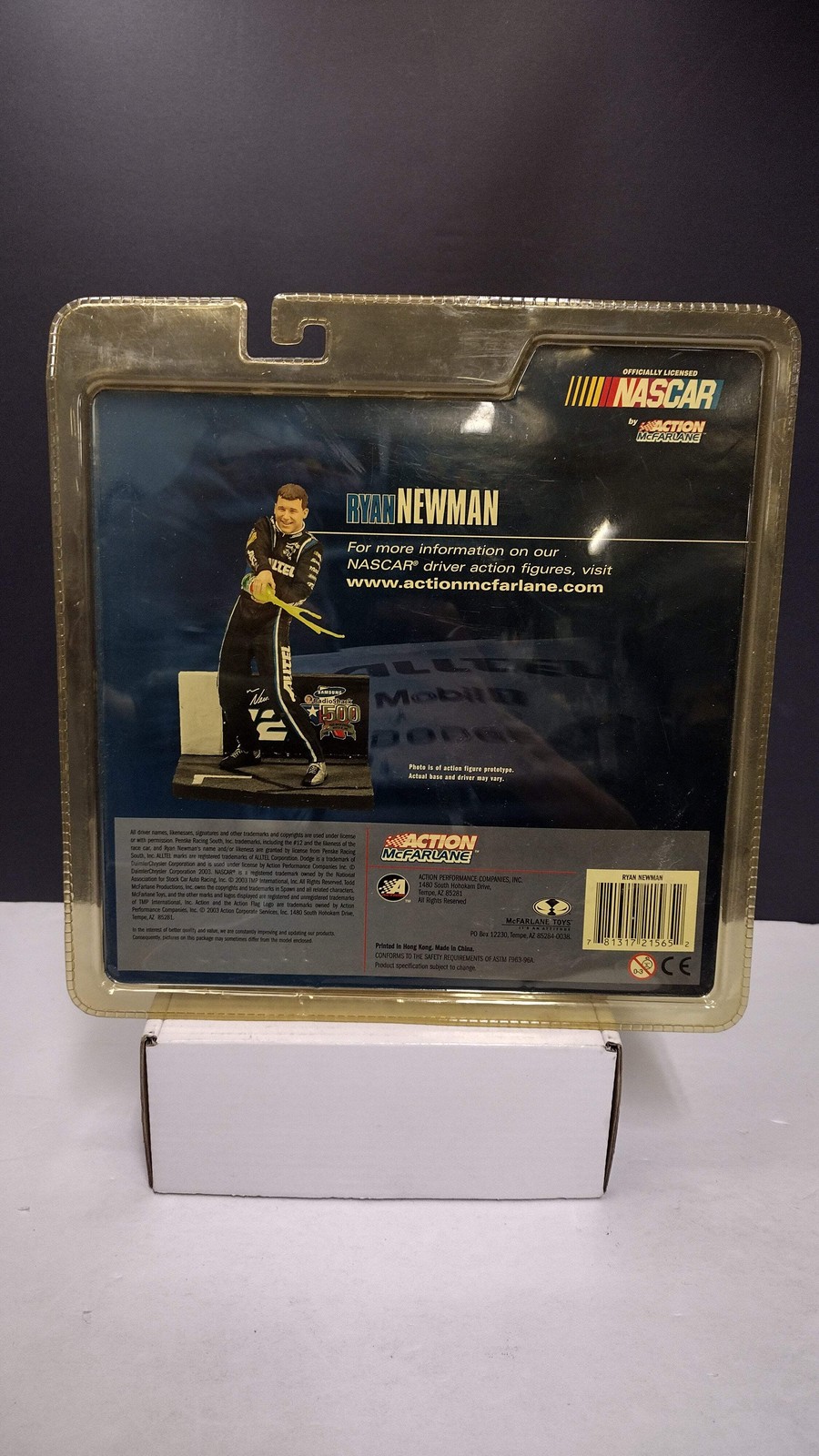 McFarlane NASCAR Series 1 Ryan Newman #12 Action Figure (2003) MOC
