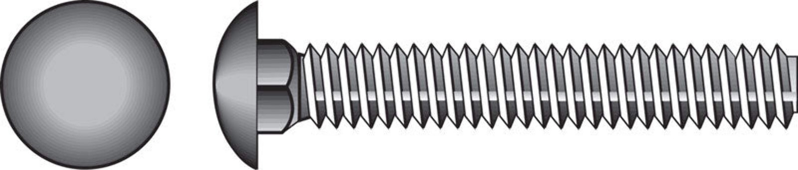 HILLMAN – Hillman 3/16 in. X 1-1/2 in. L Zinc-Plated Steel Carriage Bolt 100 pk