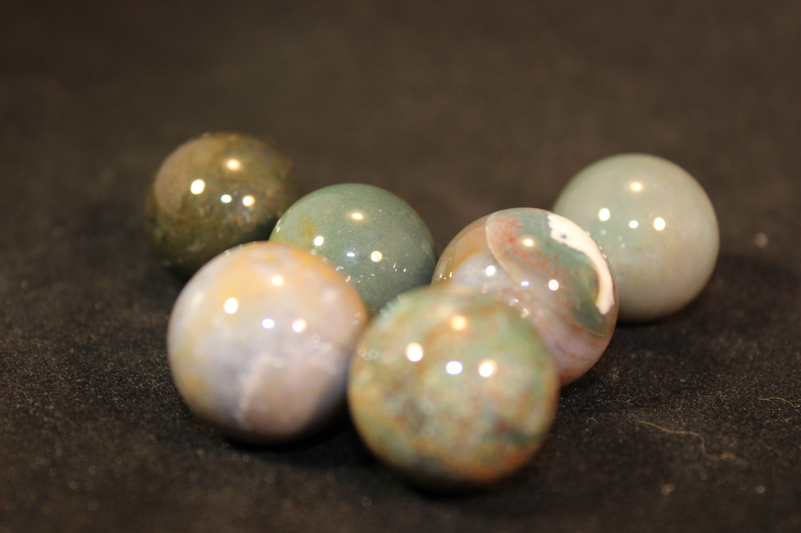 (1) Fancy Jasper Mineral Marble Sphere 19-20mm (LISTING IS FOR 1 SPHERE!)