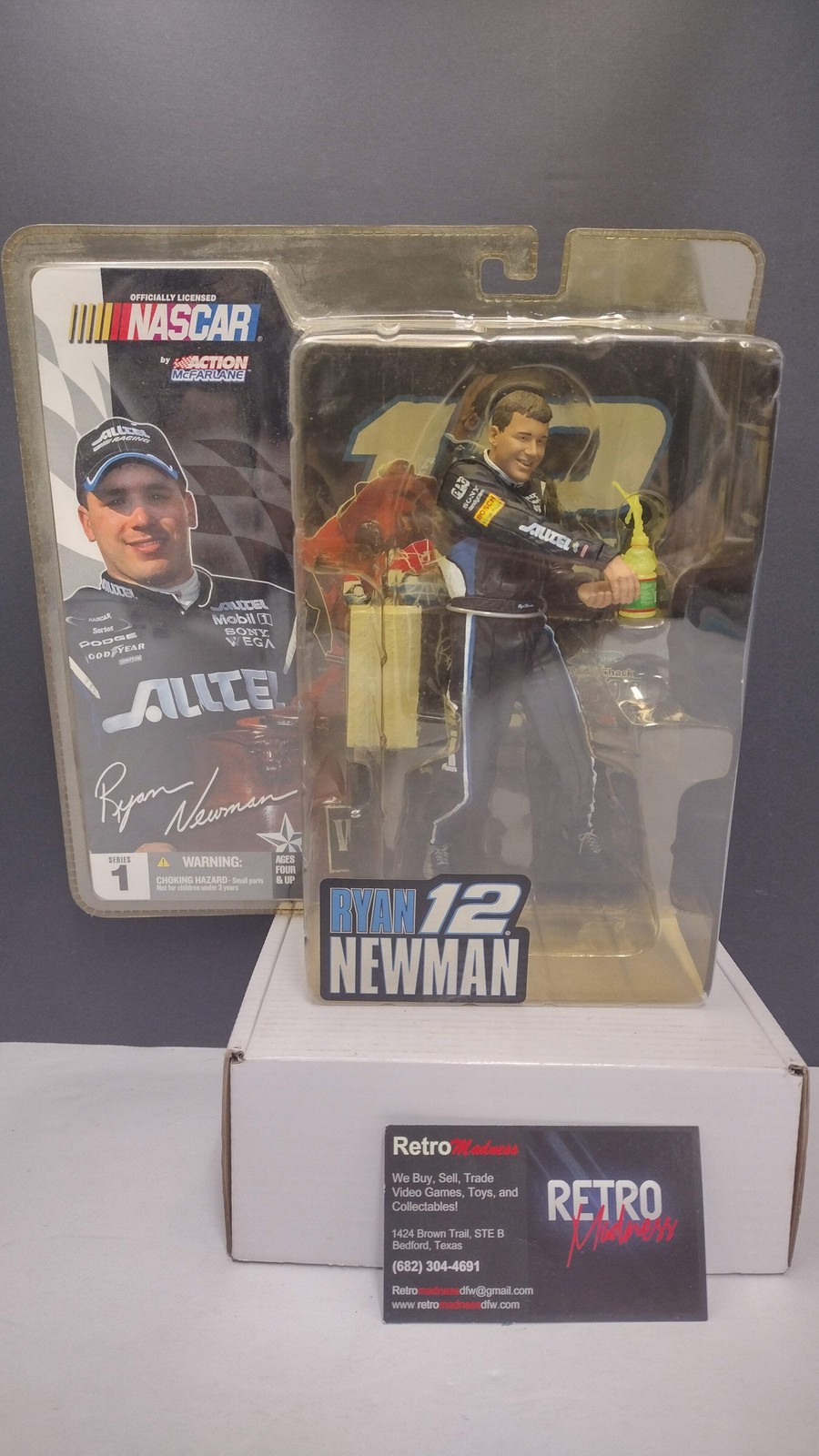 McFarlane NASCAR Series 1 Ryan Newman #12 Action Figure (2003) MOC
