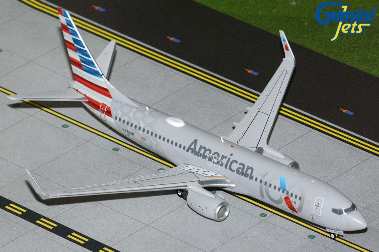American Airlines 737-800 “100” N840NN Gemini Jets 1:200