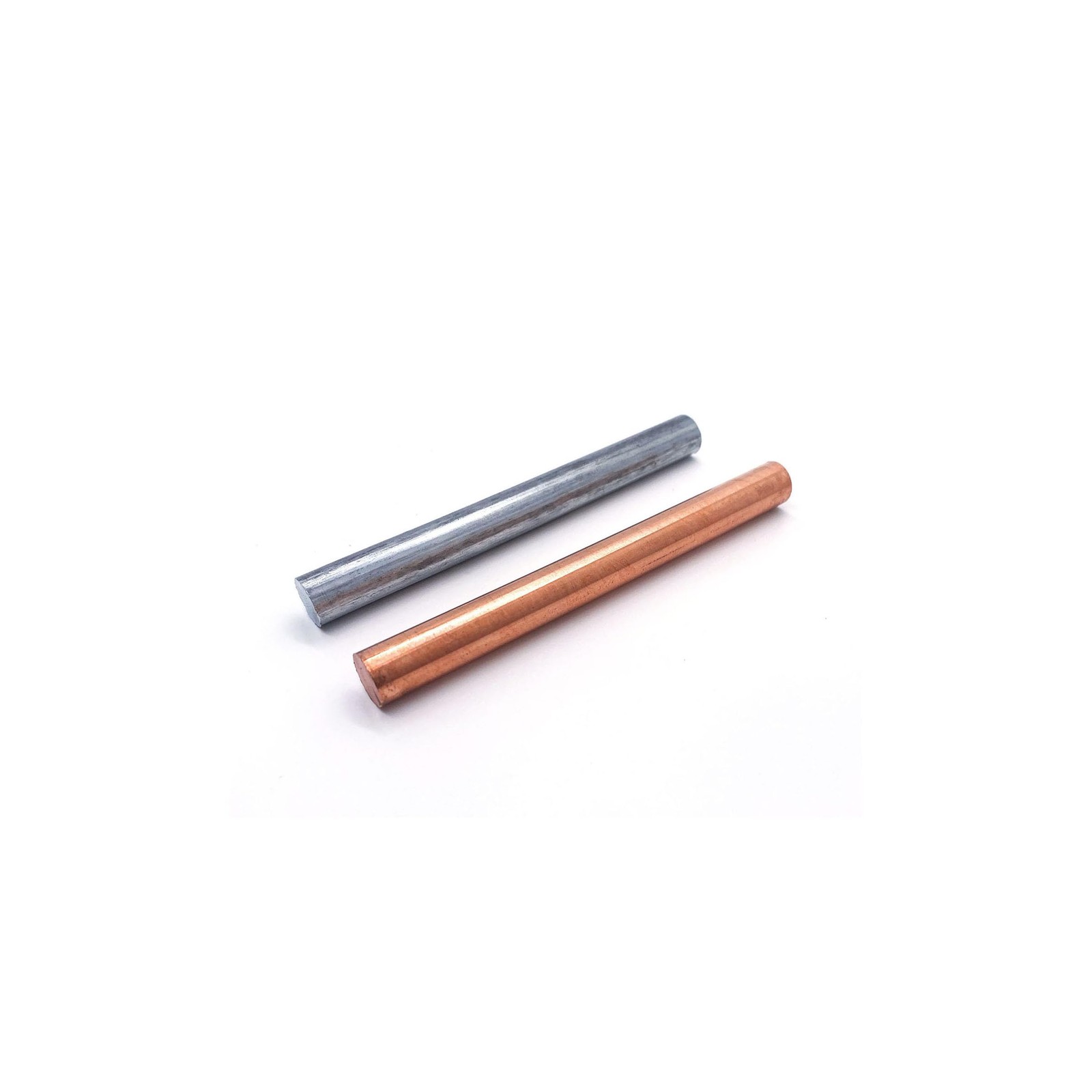 KOLAMOON Pure Copper Zinc Rods Diameter 10mm Length 100mm Solid Copper Zinc B…