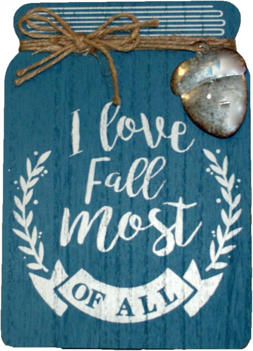 32504 – I Love Fall Plaque 5″ Wood |Pod 1-18|
