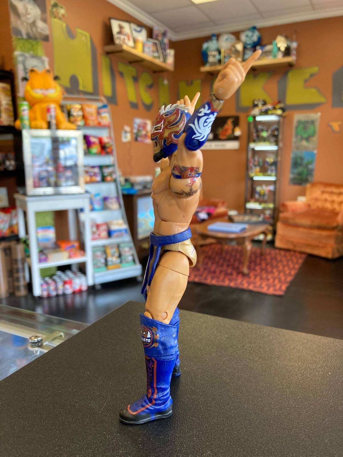 Mattel WWE Elite Series 65 Kalisto Lucha House Party (Broken Head Piece) Incompl
