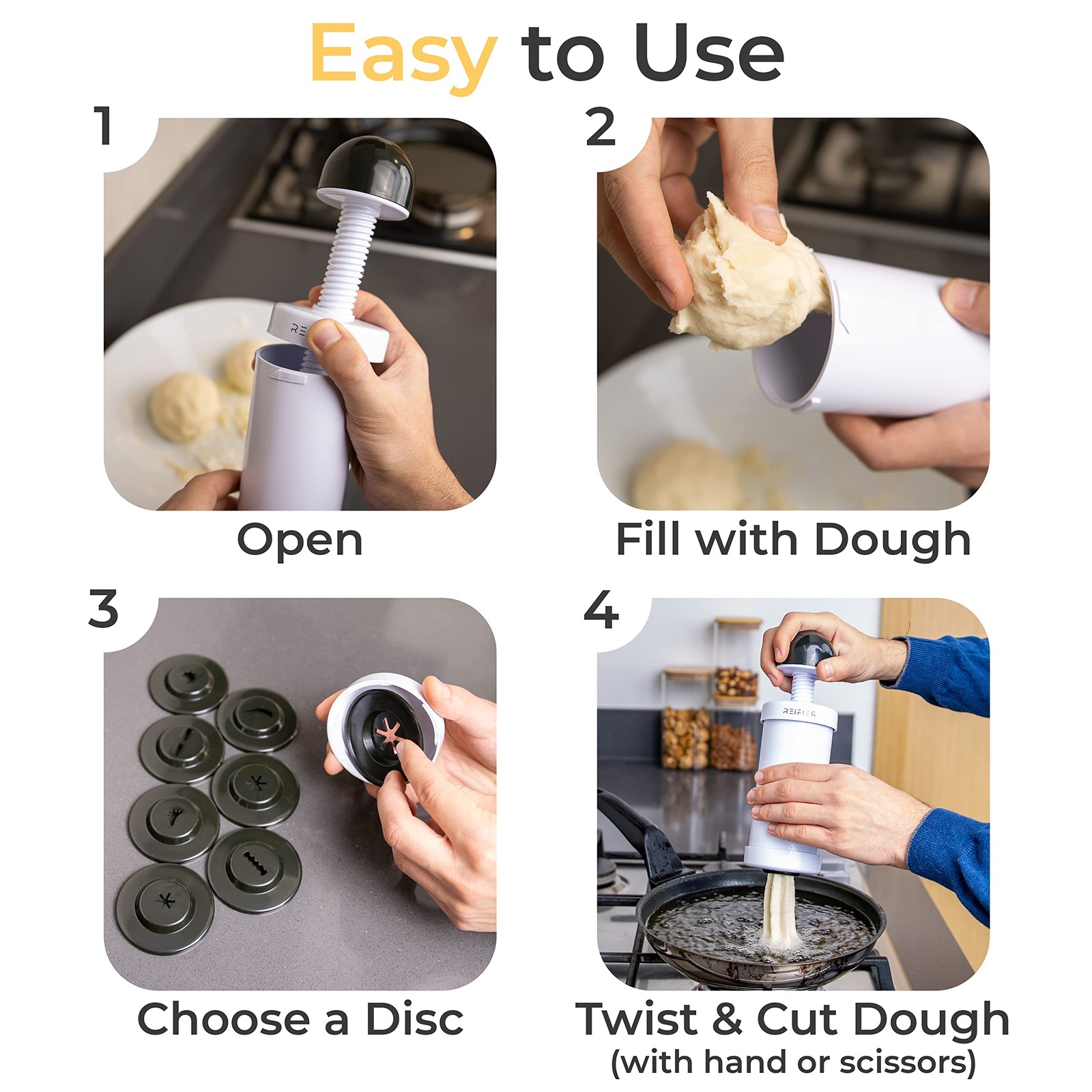Churrera Churro Maker Machine – Free Recipe eBook Included – 8…