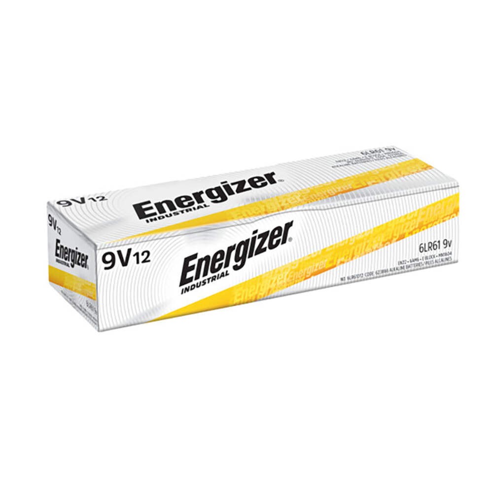 ENERGIZER – Energizer Industrial 9-Volt Alkaline Batteries 12 pk Boxed