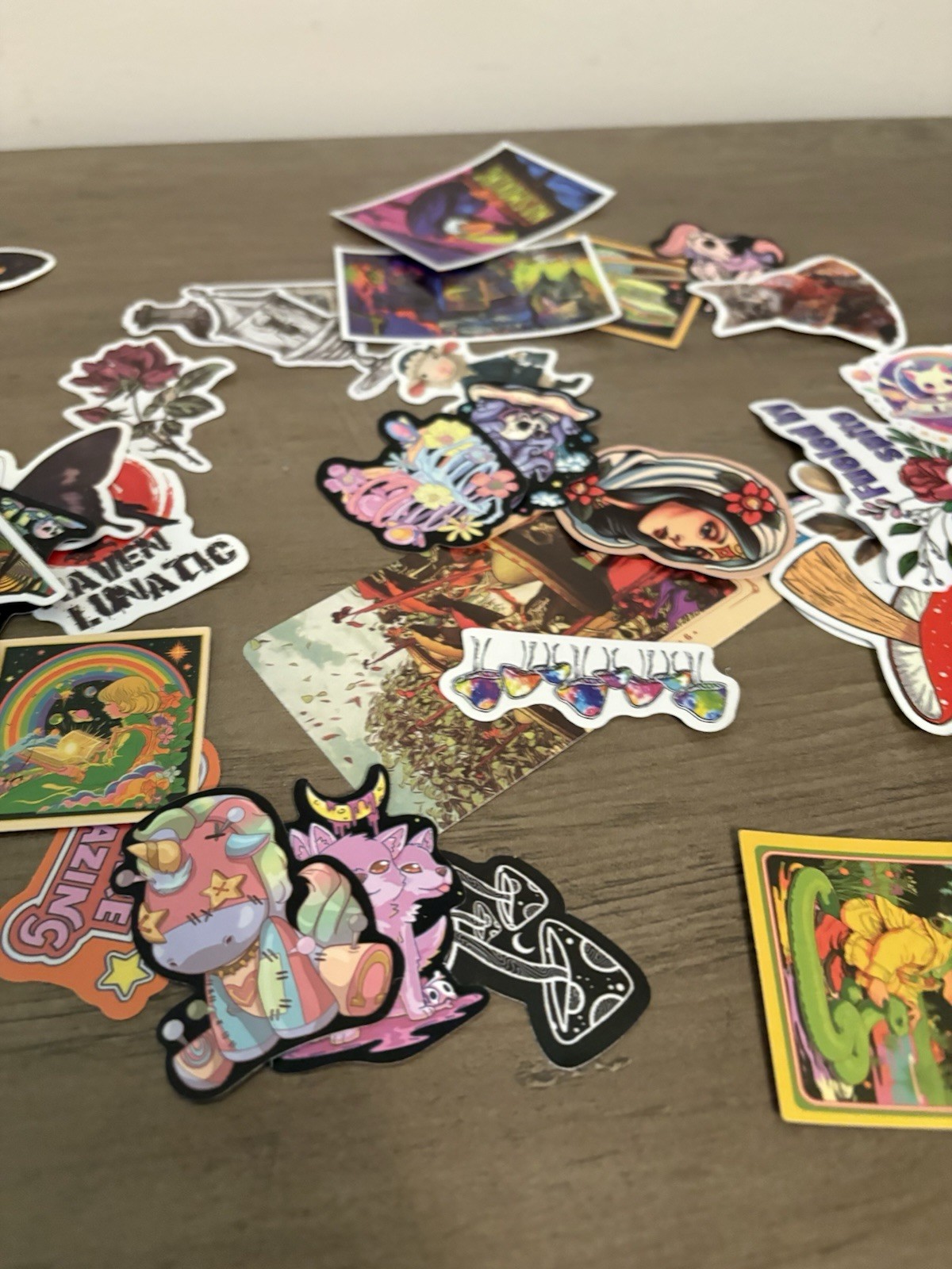Lot Of 60 Tarot Cards & 100 Stickers Junk Journal Collage Ephemera Fantasy Cats