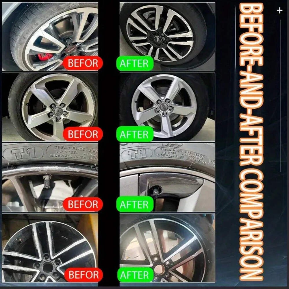 Alloy Wheel Scratch Repair Paste Metal Rim Swirl Restoration Polisher & Sponge