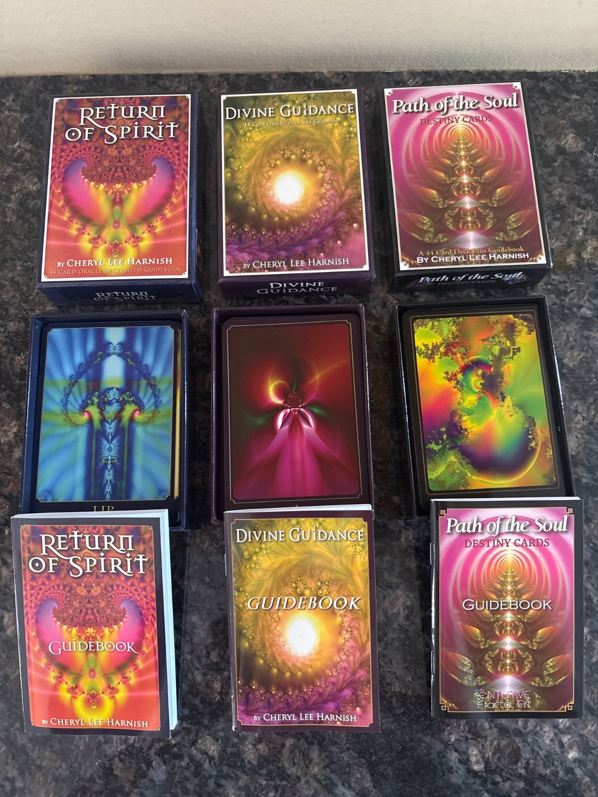 Lot of 3 Decks Cheryl Lee Harnish Oracle Destiny Guidance Cards EUC