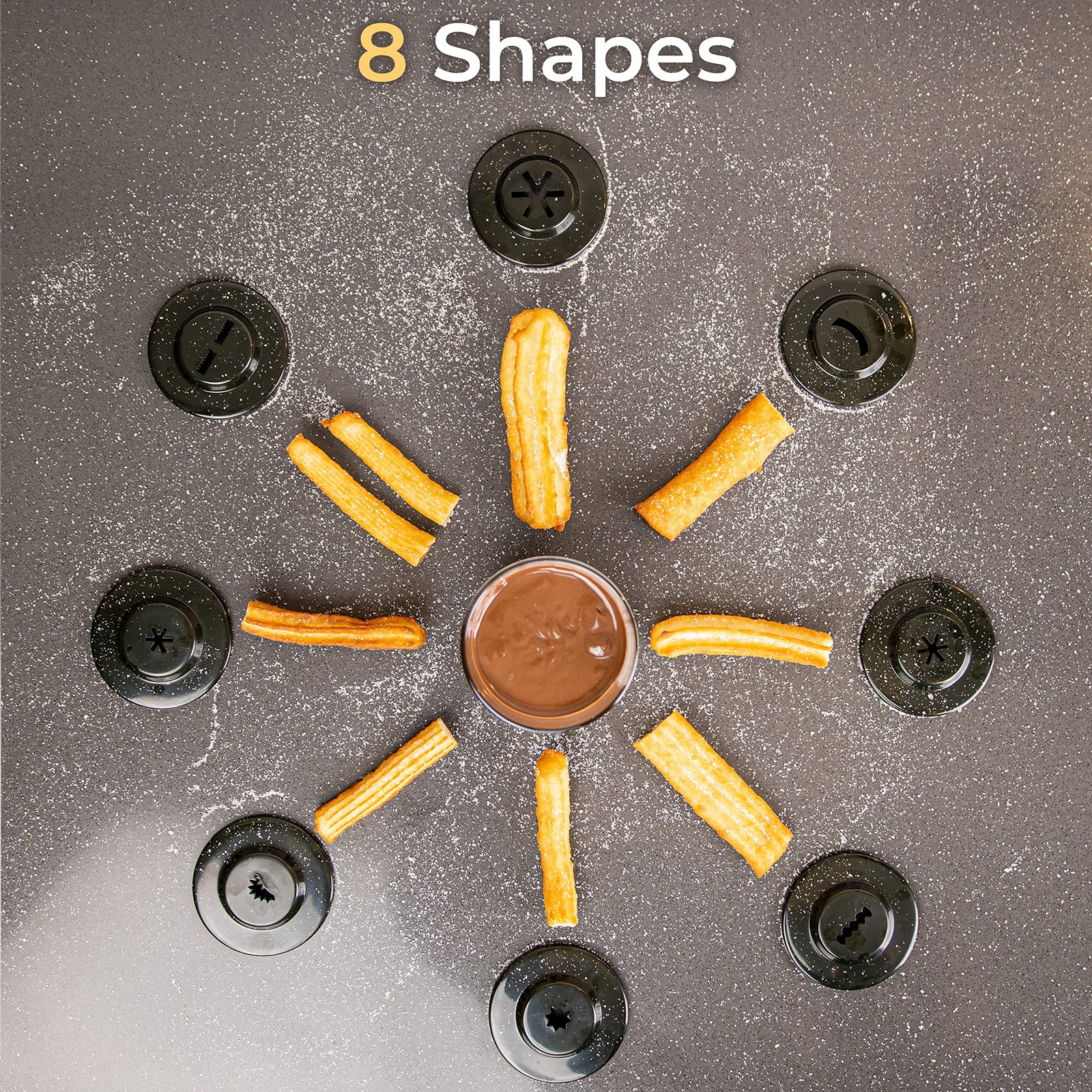 Churrera Churro Maker Machine – Free Recipe eBook Included – 8…
