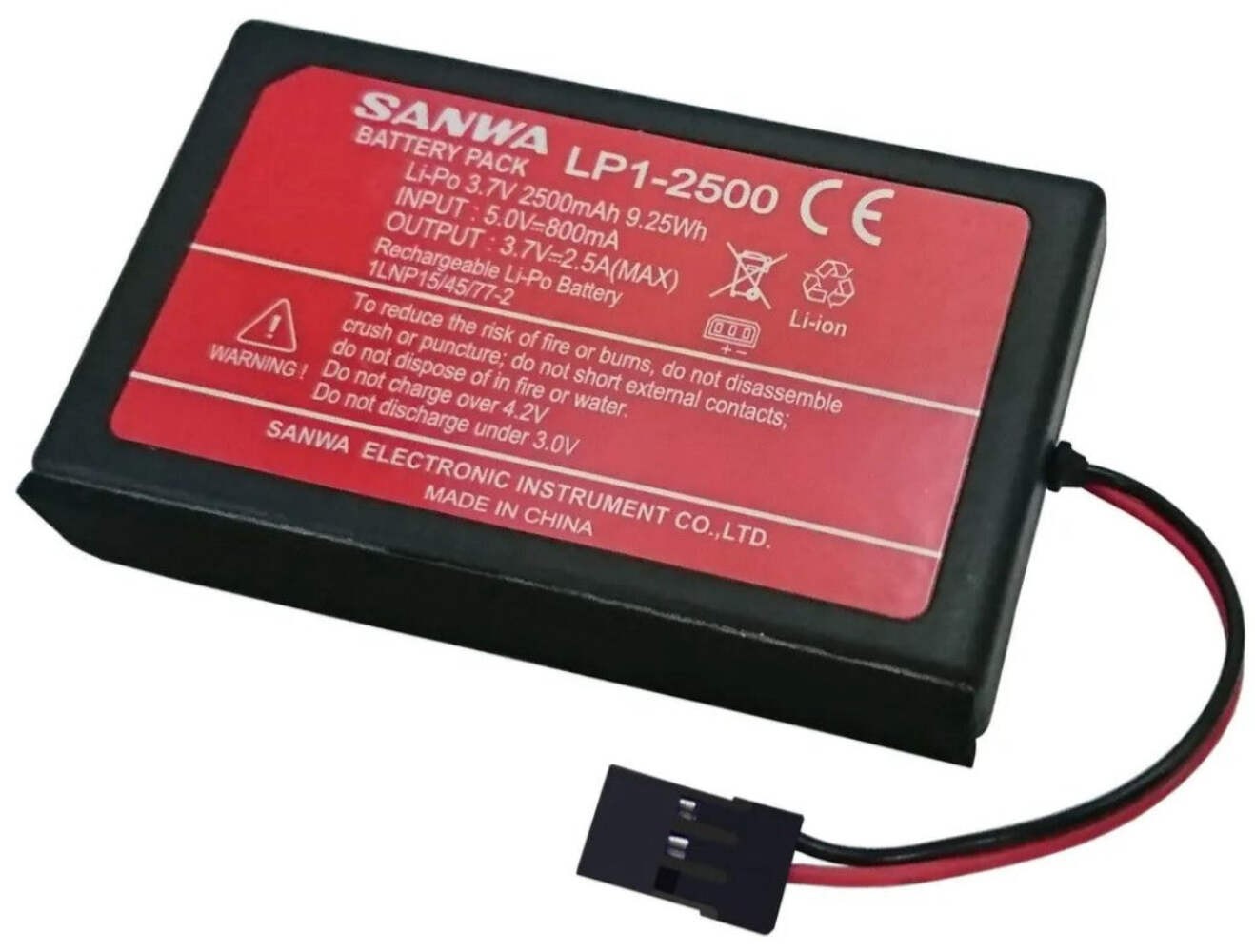 SANWA M17S LP1-2500 TYPE-C BATTERY – 1S LIPO