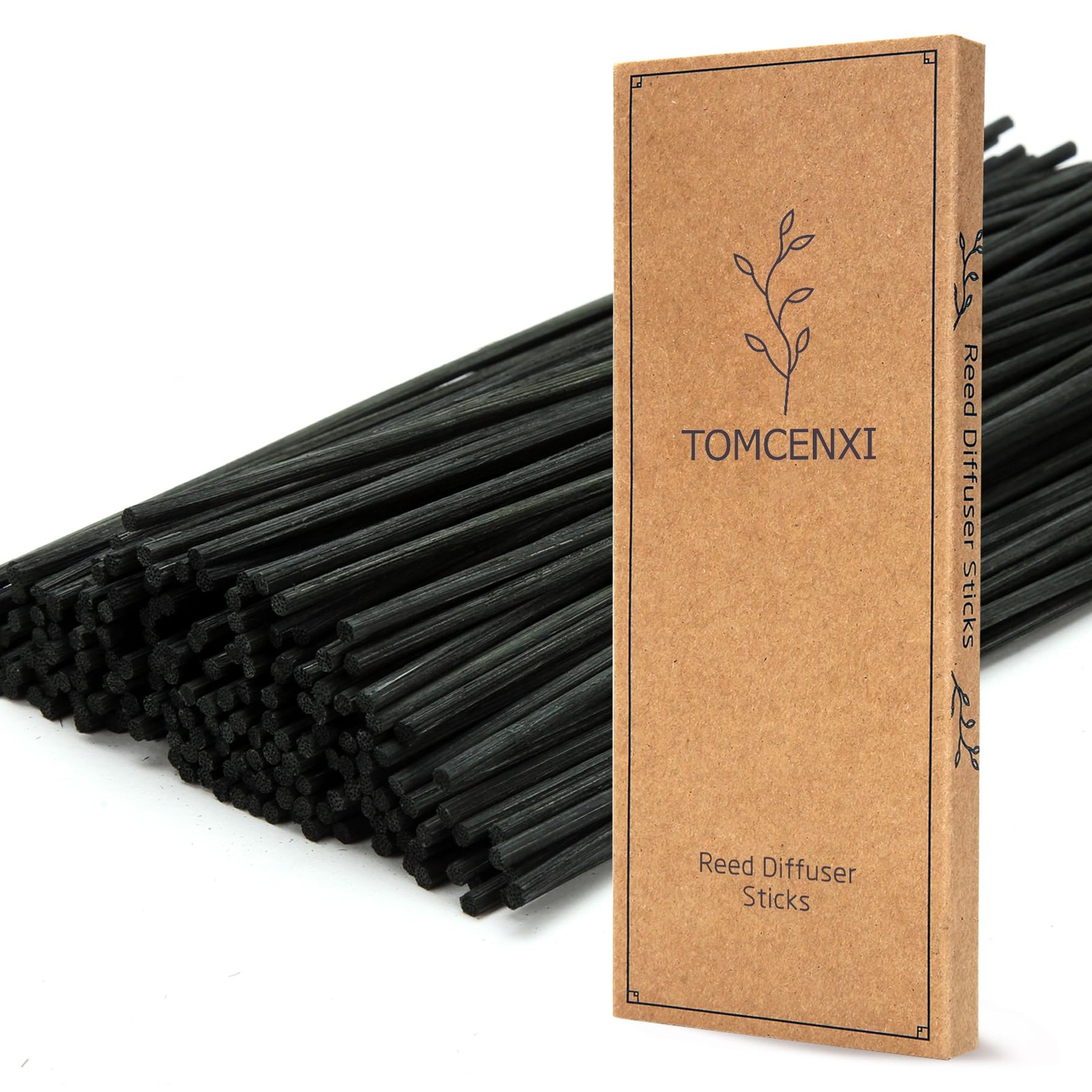 TOMCENXI 100PCS Reed Diffuser 10×3.7×0.6 inches, (10 Inch) Black Color