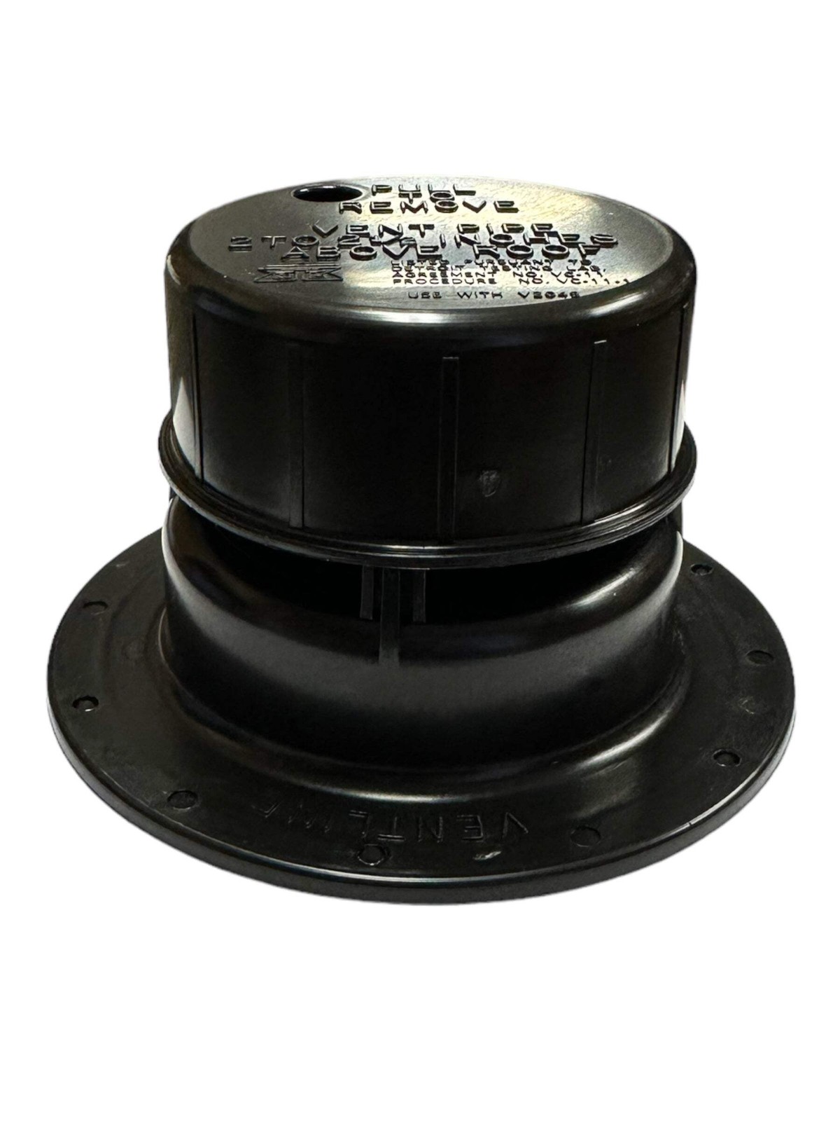 Ventline V2049-55 1-1/2″ Plastic Plumbing Vent Cap, Black