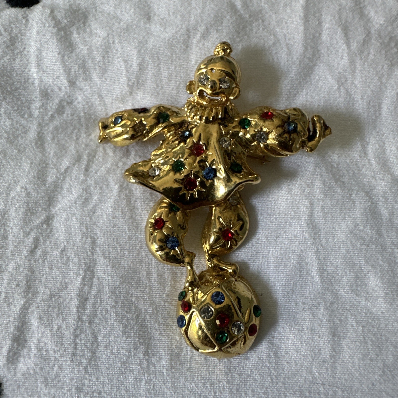 Gold-Tone Articulated Clown Haunted Spirit Vessel: Royal Marid Djinn