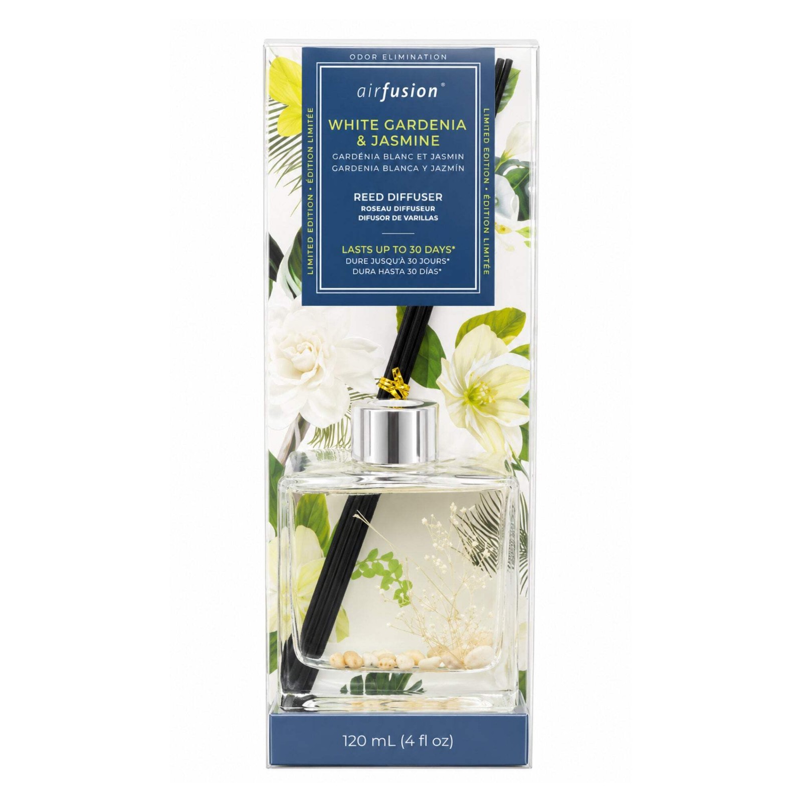 4oz Airfusion White Gardinia & Jasmine Reed Diffuser Home Fragrance