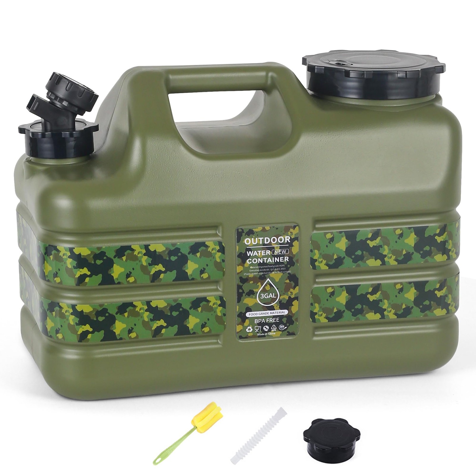 ASIEIT 3 Gallon Camping Water Container with Spigot Portable Camping Water Jug B