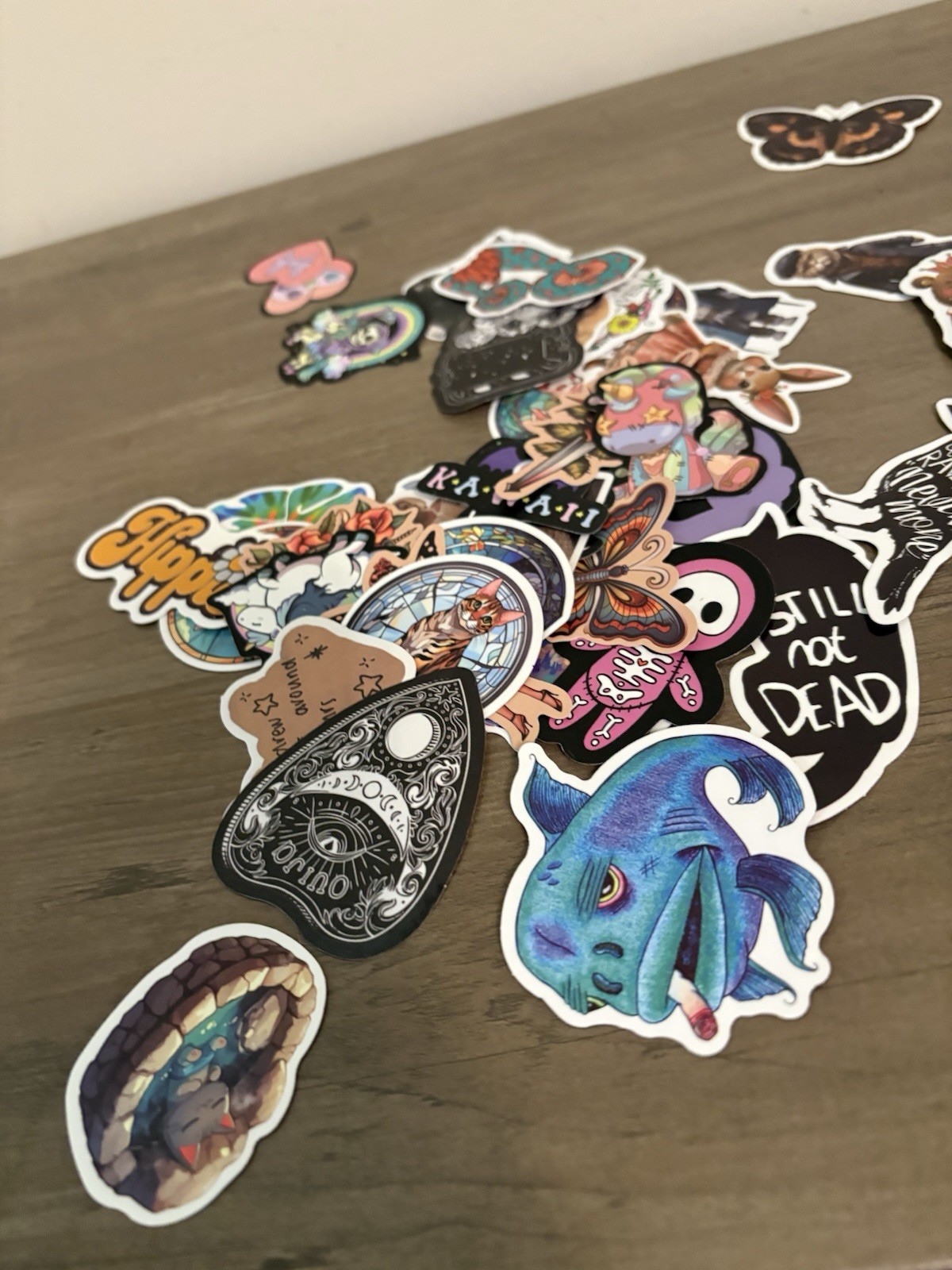 Lot Of 60 Tarot Cards & 100 Stickers Junk Journal Collage Ephemera Fantasy Cats