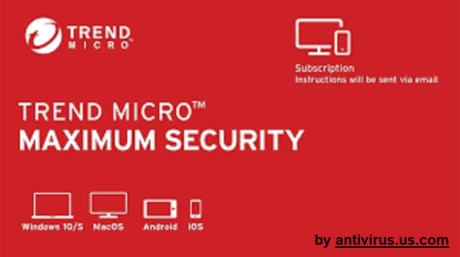 LOT of 100 TREND MICRO MAXIMUM SECURITY 2023 – 1 Year for 3 PC