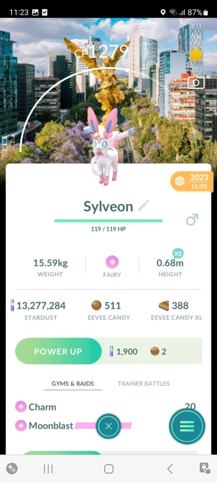 ⚡️ HAT SYLVEON w/MEXICO LOCATION CARD⚡️- PKMN GO! – NON REGISTERED TRADE!