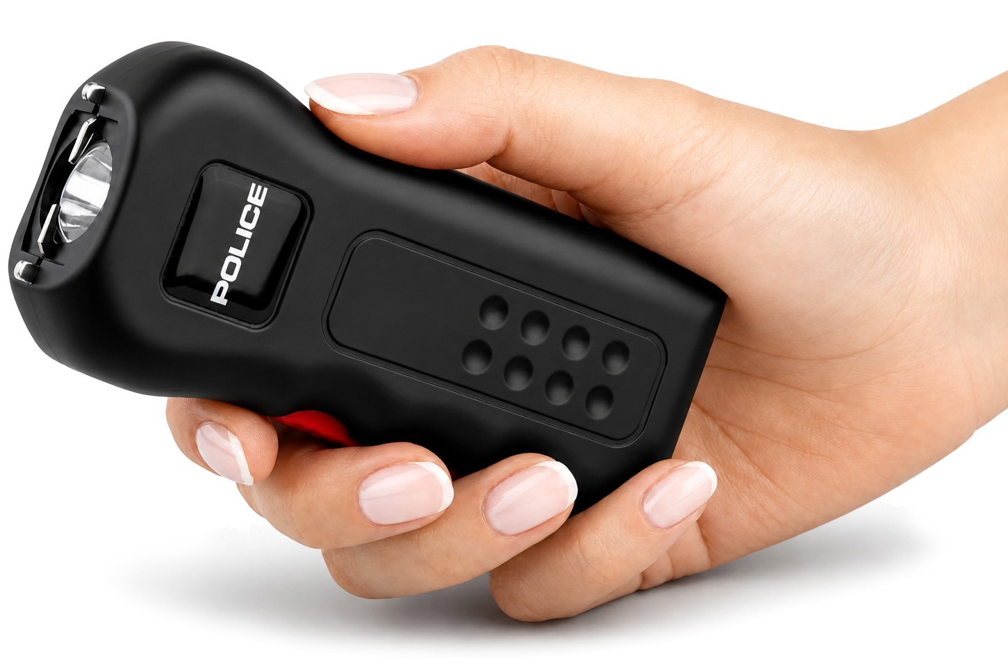 POLICE Stun Gun Burn Pepper Spray Combo Self Defense 618 Black