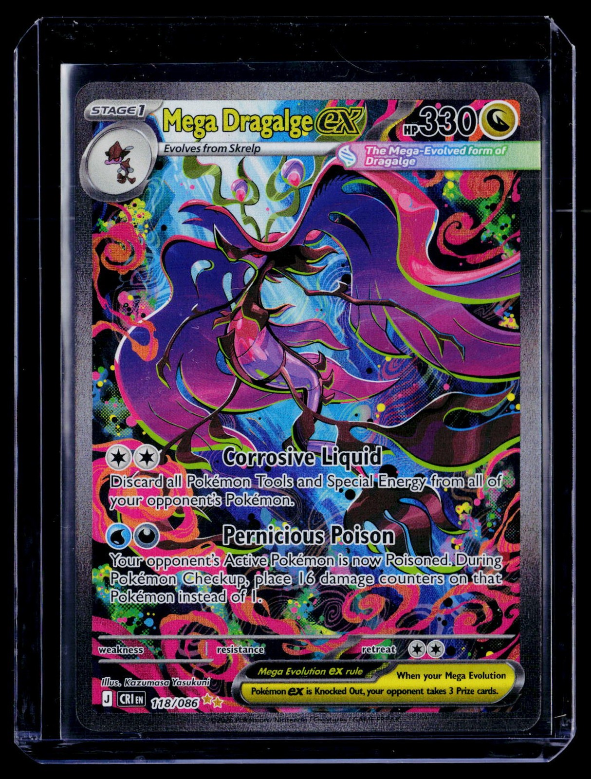 ME04: Chaos Rising #118/086 Mega Dragalge ex