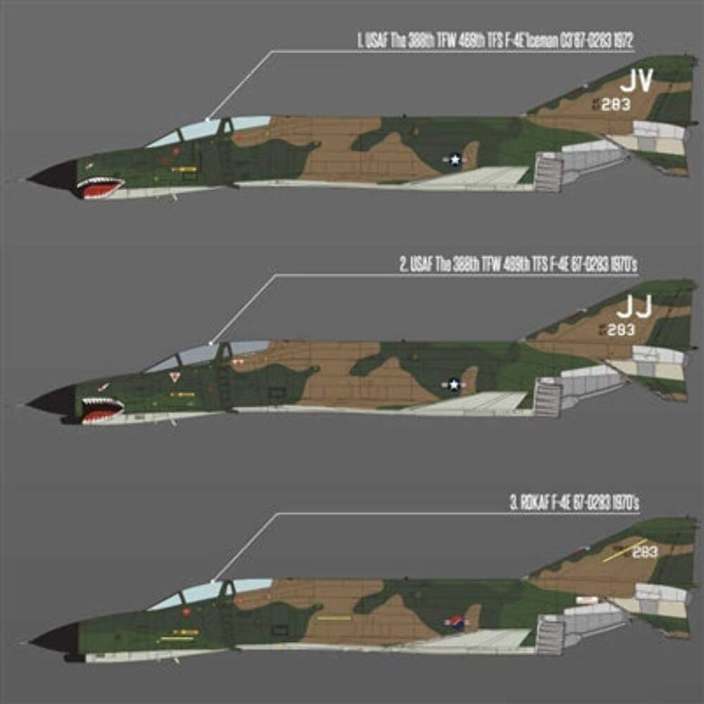 ACADEMY 12133 1/32 USAF F-4E Phantom II “Vietnam War” Model Aircraft Kit