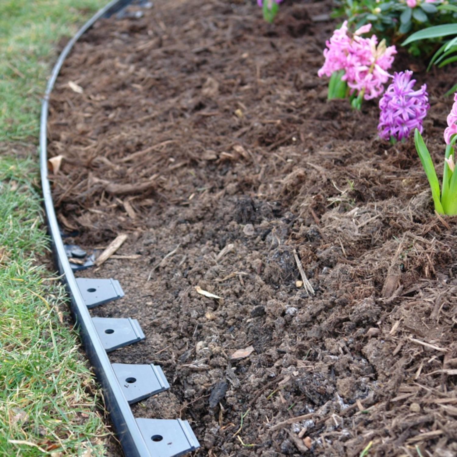 EasyFlex 20 ft. L Plastic Black Landscape Edging Kit (Pack of 2)