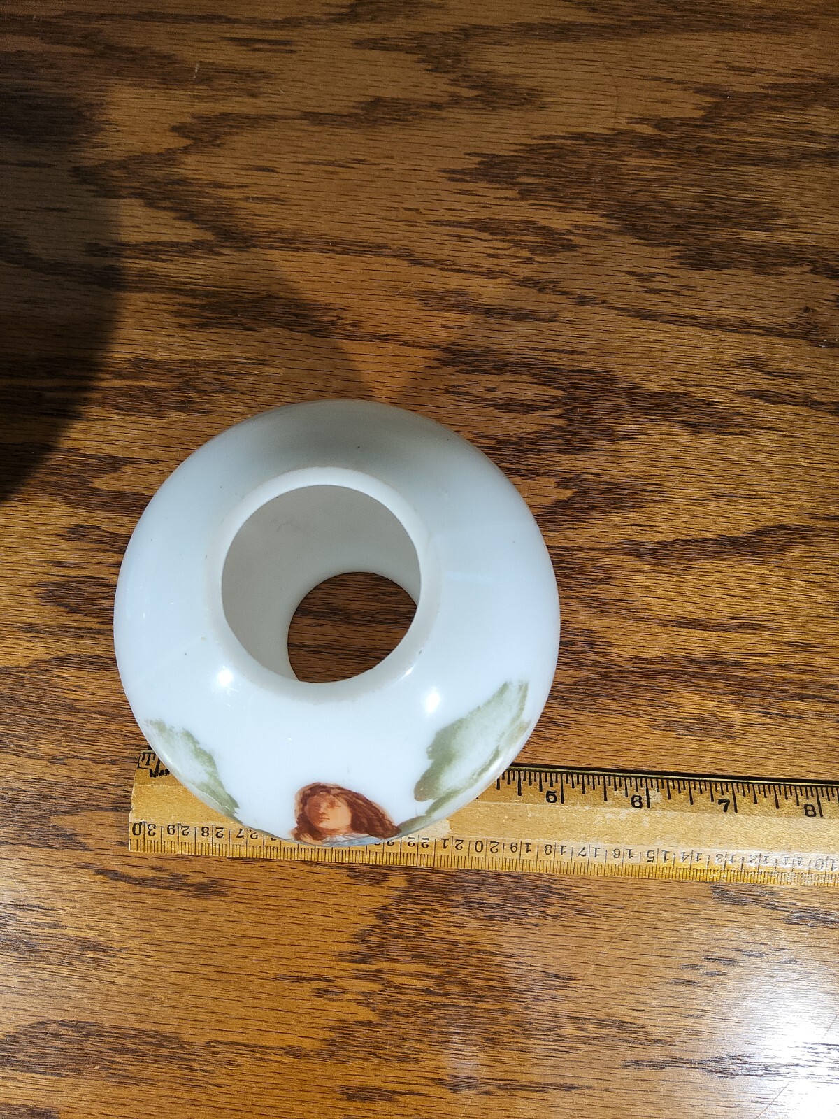 ATQ GWTW Miniature Milk Glass Prayer Oil Lamp Shade Smith 1 Fig 323 Angel Child