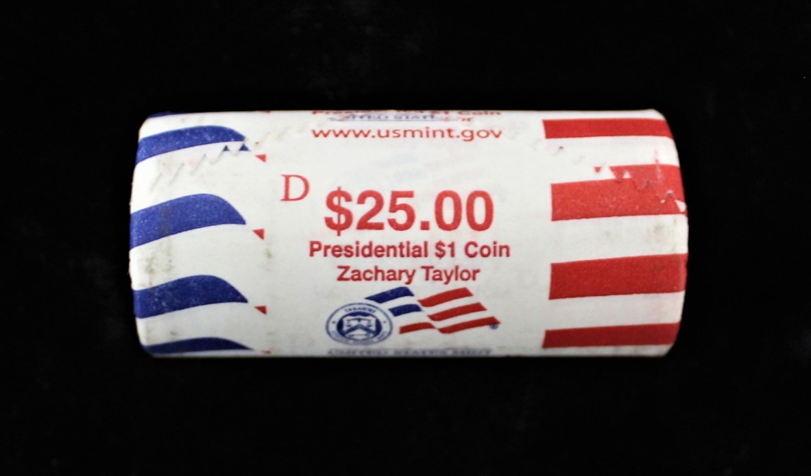 Presidential Dollar: ZACHARY TAYLOR (12th President) “D” MINT ROLL