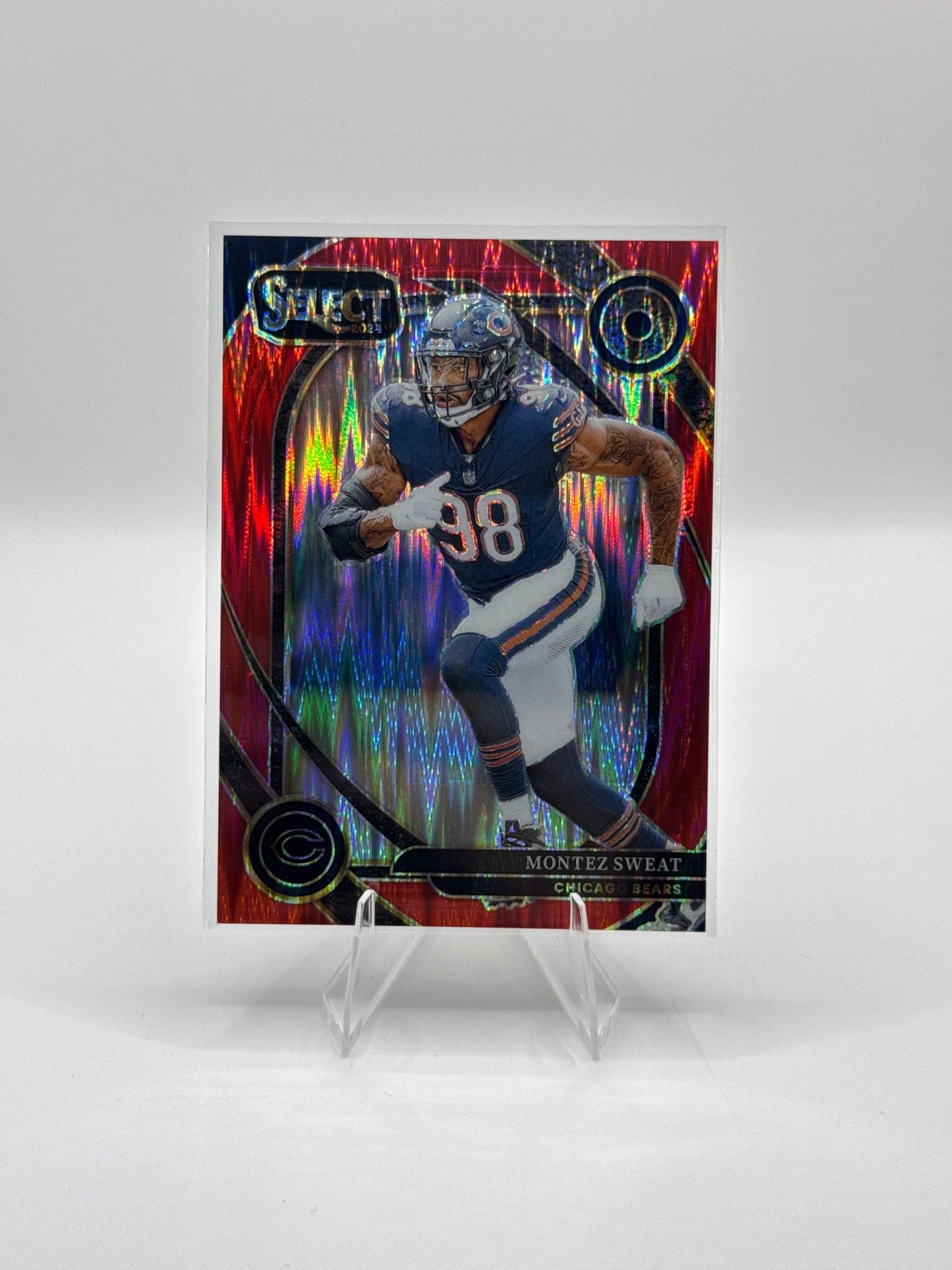 Montez Sweat #284 Red Prizm Shock 092/249