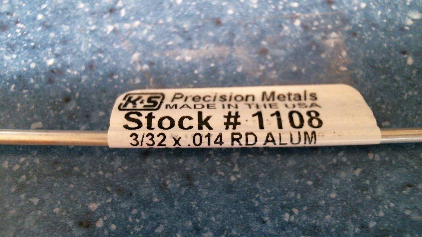 K & S 3/32 X .014 Round Aluminum Tube Pack Of 5 (1108) FS