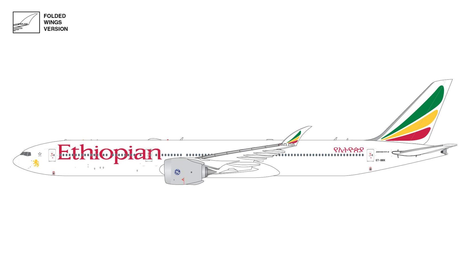 Ethiopian Airlines 777-9 ET-BBX Gemini Jets 1:400