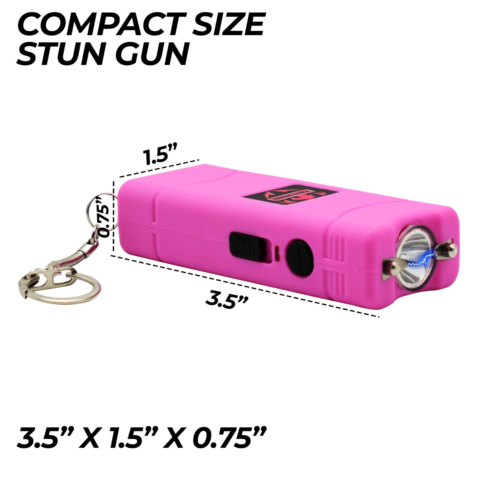 (12) Mini Rechargeable Stun Gun 10 Mil Volts W/Led Light 3 Color M Wholesale Lot