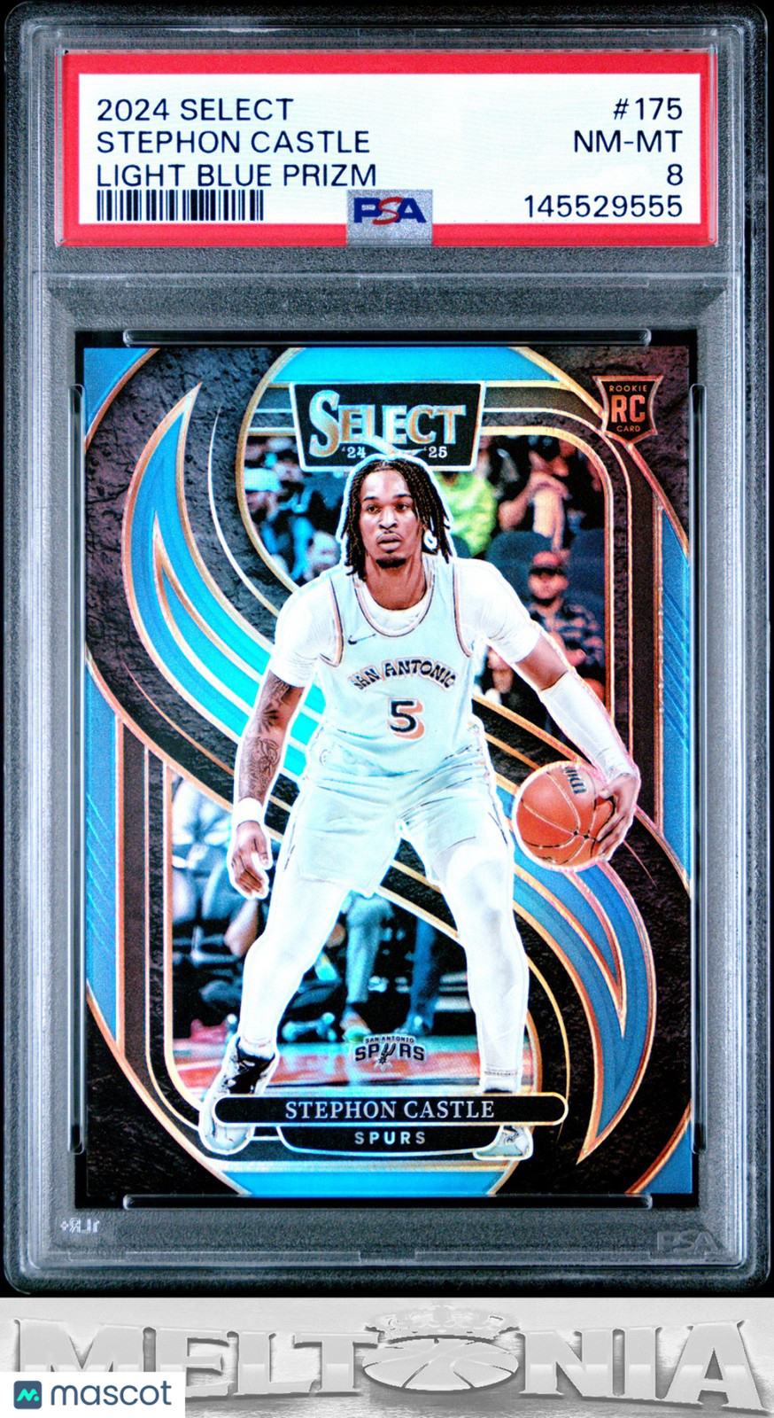 Stephon Castle 2024-25 Panini Select #175 Light Blue Prizm 117/299 RC