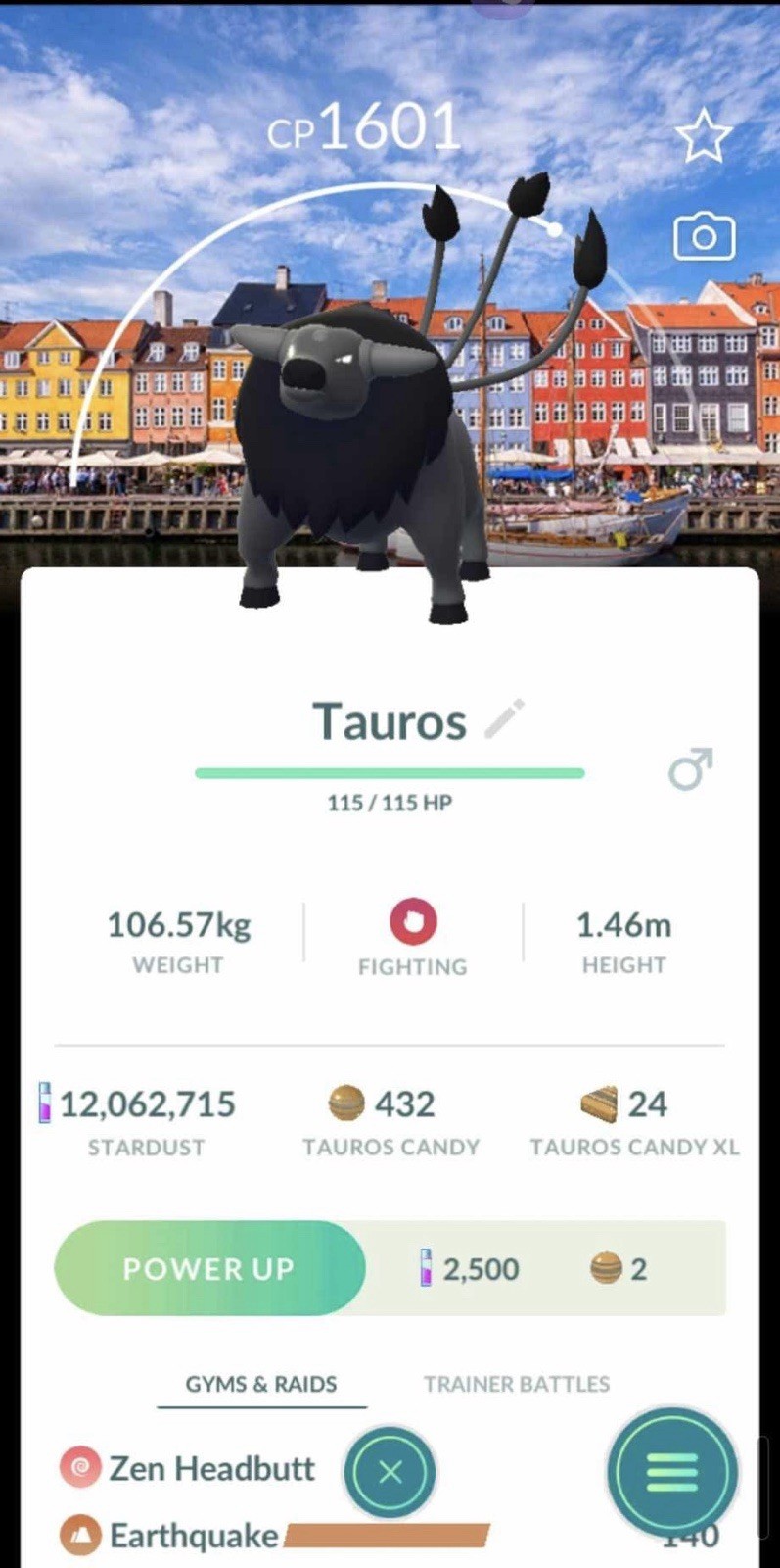 Paldean Tauros Combat Go Fest 2026 Copenhagen Background Non Shiny – Pokemon Go